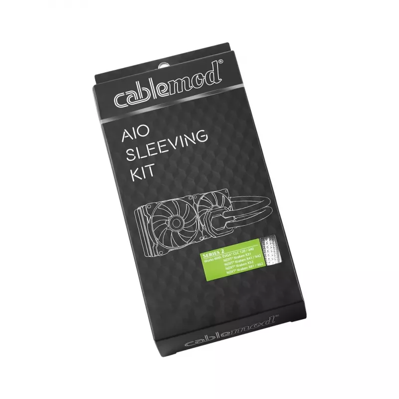 CableMod AIO Sleeving Kit Series 2 para EVGA CLC / NZXT Kraken, blanco