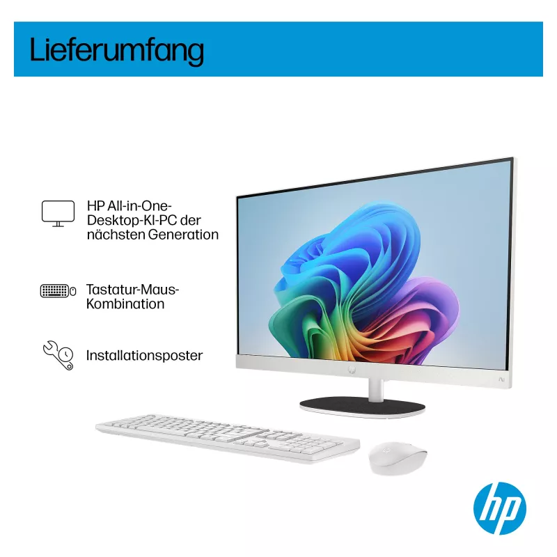 HP All-in-One PC (solución completa) 27-ct2073ng AMD Ryzen AI 7-350 512GBSSD 16GB Blanco (27-ct2073ng)