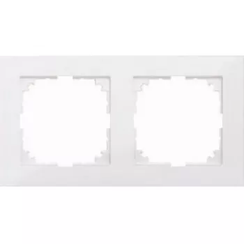 Merten M-Pure MEG4020-3619 marco de 2 elementos, blanco polar