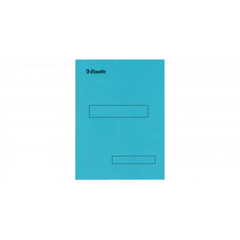 Carpeta de documentos Esselte, A4, cartón 160 g/m², azul, con 2 solapas, 100% reciclable (721010)