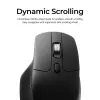 Ratón Keychron M6 para diestros universal — óptico, RF inalámbrico + Bluetooth + USB-C, 30000 DPI, negro