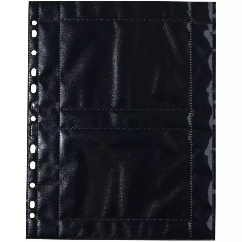 Fundas para fotos HERMA Fotophan 10x15 cm Horizontal negro 10 uds.