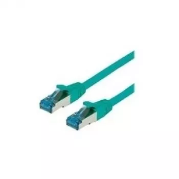 VALUE - Cable de parcheo - RJ-45 (macho) a RJ-45 (macho) - 1,5 m - SFTP, PiMF - CAT 6a - libre de halógenos, moldeado, Snagless, hilo - verde (21.99.1993)
