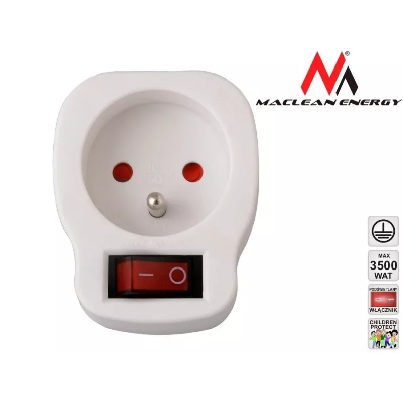 Toma de corriente MACLEAN MCE13 con interruptor
