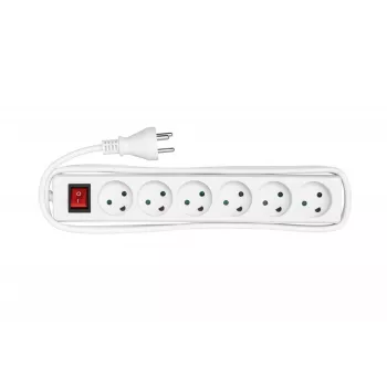 Microconnect MC-GRU0630DK Regleta de alimentación 3 m 6 tomas para interior Blanco