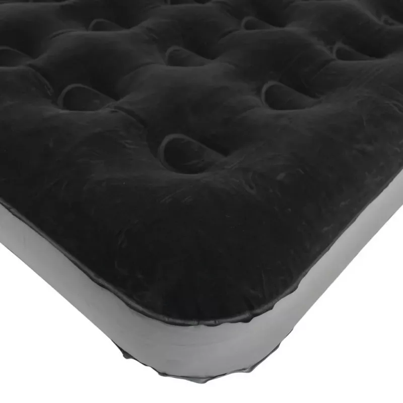 Colchón de aire inflable doble Outwell Clasic Double – cama de aire para dos personas, negro-gris