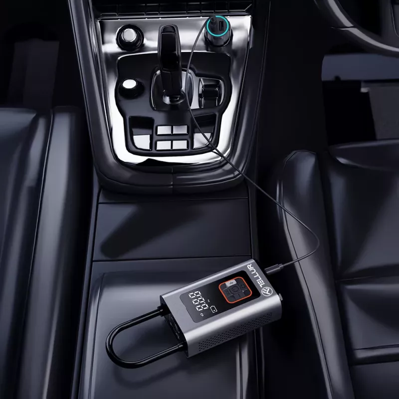 Compresor de aire portátil Tellur TLL158571 12V 150 PSI para neumáticos de coche e inflables
