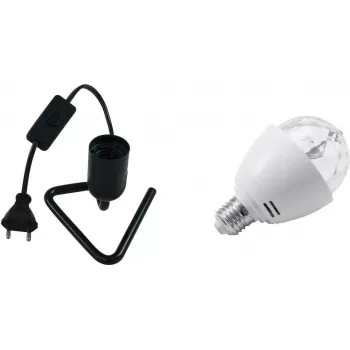 Set LED EUROLITE BC-1 RGB casquillo triangular, negro — set de iluminación LED con control RGB