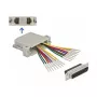 Conector macho crimp D-Sub de 25 contactos a 2 x conector hembra RJ45 DeLOCK 66833