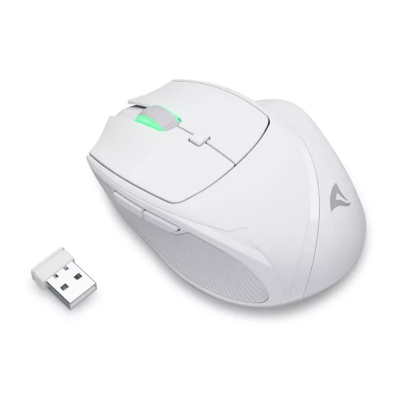 Sharkoon OfficePal M25W ratón de oficina inalámbrico, para diestros, 4000 DPI