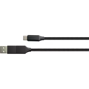 PYTHON 1.00m cable de datos USB-C PD conector USB C macho a incl. adaptador USB-A - adaptador - digital/datos - m (PY-USB002S)