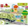 Set de tren de juguete LEGO DUPLO Tren de aventuras interactivo 10427, 57 piezas, 2 minifiguras, para niños a partir de 2 años