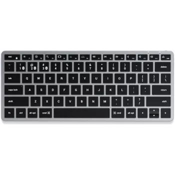 Teclado Satechi Slim X1 Bluetooth QWERTZ alemán negro - gris (ST-BTSX1M-DE)