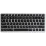 Teclado Satechi Slim X1 Bluetooth QWERTZ alemán negro - gris (ST-BTSX1M-DE)