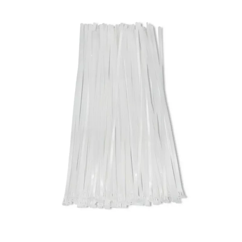 Set organizador de cables QOLTEC 52236 — 100 uds., blanco
