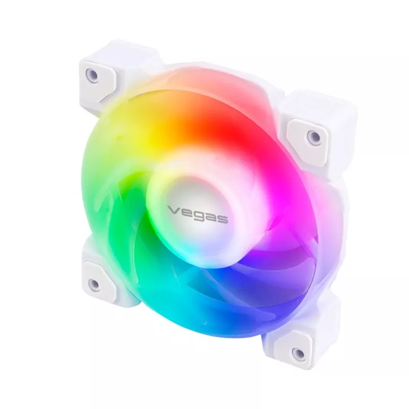 Ventilador de caja AKASA VEGAS A12 120 mm ARGB - blanco