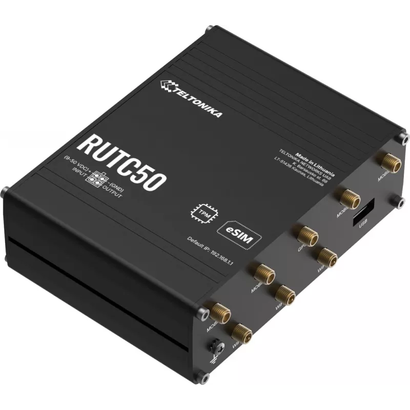 TELTONIKA NETWORKS RUTC50 V2 eSIM 5G/4G/LTE/3G router WiFi 6