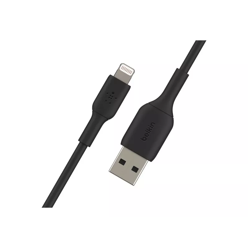 BELKIN CABLE USB PVC USB-A - LIGHTNING, 1M, NEGRO