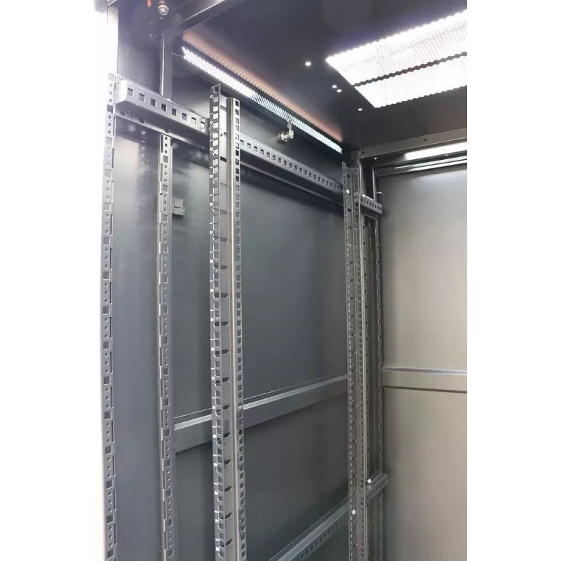 Armario autoportante Extralink 42U 800X800 RACK AUTOPORTANTE NEGRO capacidad 1400 kg