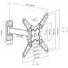 Soporte de pared LCD SBOX LCD-221-2 para pantallas de 13–43
