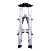 Escalera de tijera Krause 126030 — aluminio 3 peldaños, altura máxima 65 cm, 6.1 kg, ancho 500 mm