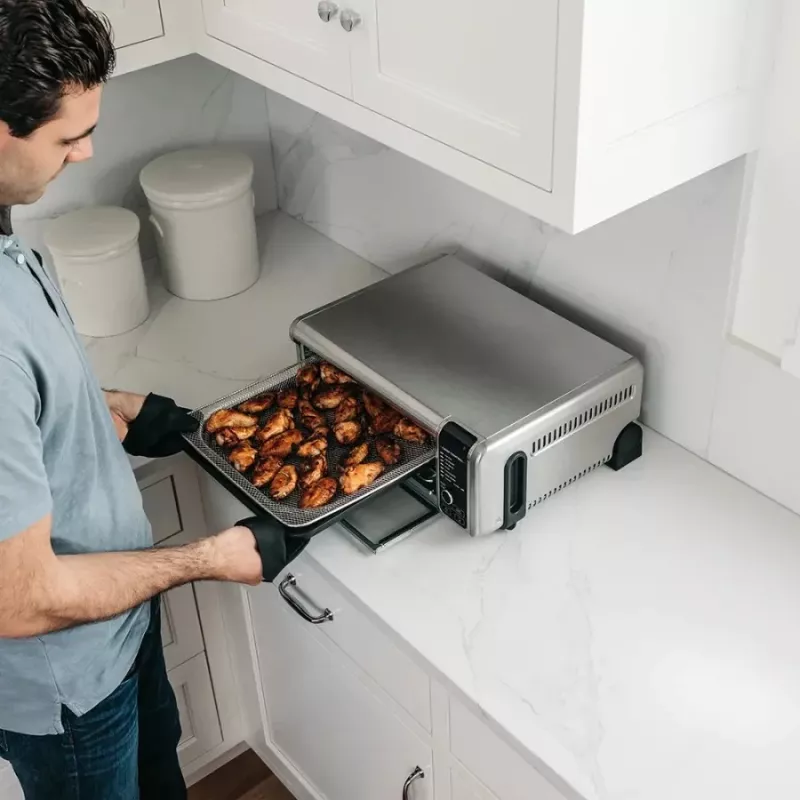 Ninja SP101 Individual 10 L de pie 2400 W freidora de aire negro, acero inoxidable