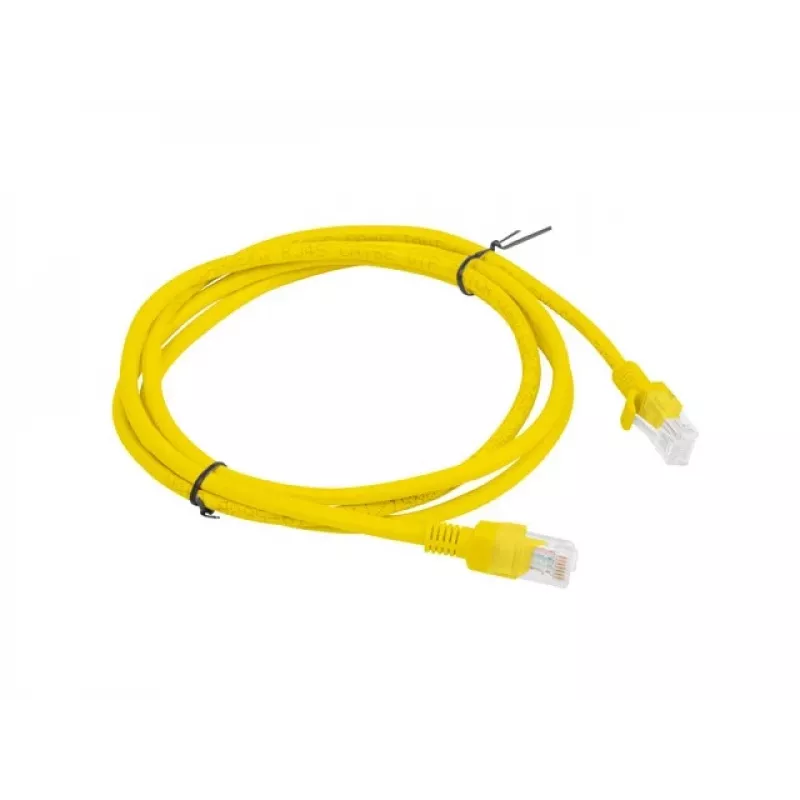 CABLE DE PARCHEO Cat.5E UTP 1,5 m amarillo FLUKE PASSED LANBERG pack de 10