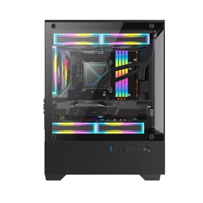Carcasa | GOLDEN TIGER | micro ATX | negra | mini torre | Raider SL-2 | RAIDERSL-2