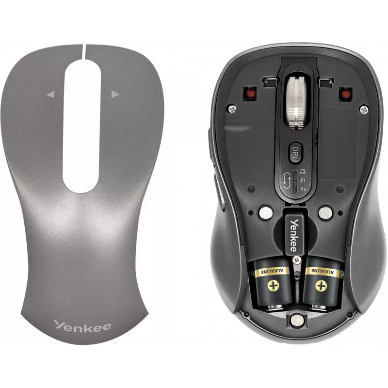 YENKEE YMS 2010SR GYRO Dual ratón inalámbrico, Bluetooth + USB 2,4 GHz