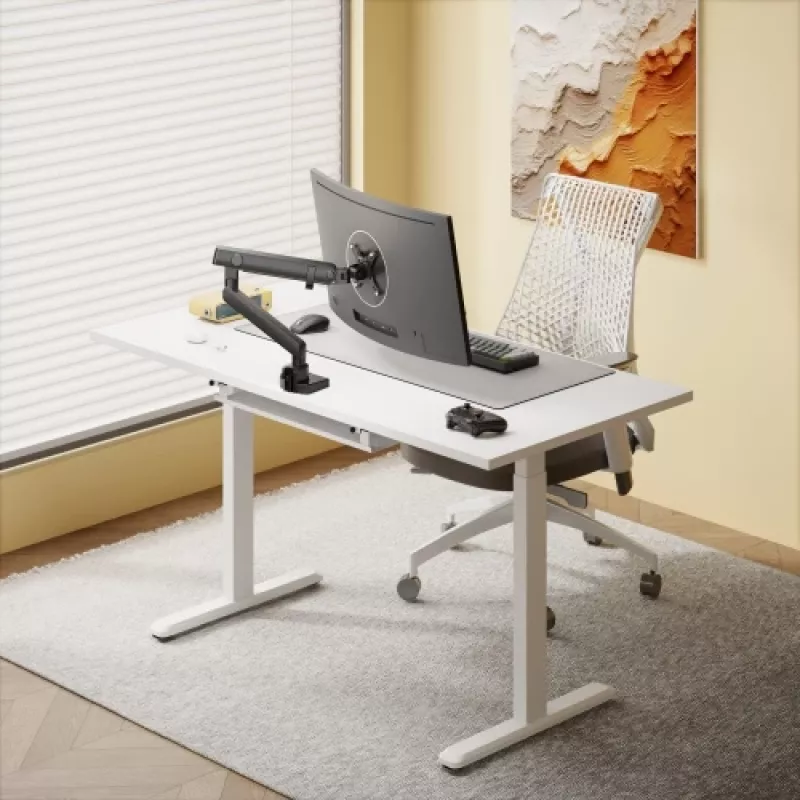 Mesa regulable en altura Up Up Bjorn Blanco, tablero L Blanco