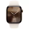 Apple Watch Series 10 GPS + Cellular 42mm caja de titanio oro correa deportiva Starlight – S/M (MX063QF/A)