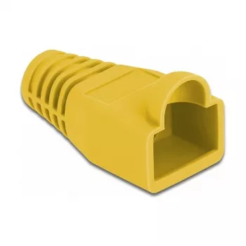 Alivio de tracción para conector macho RJ45 DeLOCK 86723 amarillo 20 uds.