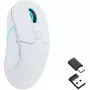 Ratón gaming Keychron M3 para diestros RF inalámbrico + Bluetooth óptico 26000 DPI blanco