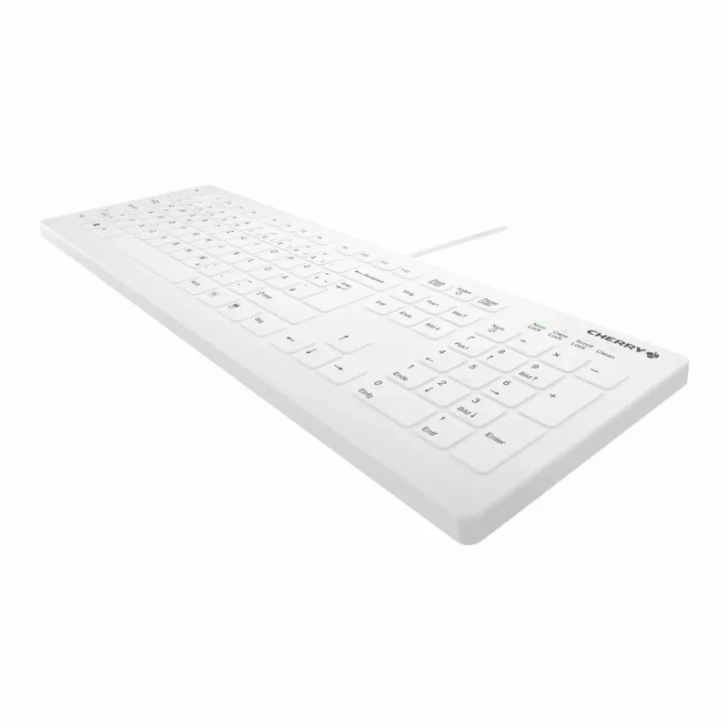 Contour Design Active Key Contour QuickClean Teclado médico IP68 Full-Size Cableado Blanco DE C8112