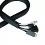 LogiLink KAB0083 funda para cables con cremallera, 50 mm, 5 m, negra