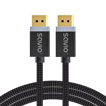CABLE SAVIO DISPLAYPORT (M) - DISPLAYPORT (M), V1.4, 3 m, CL-176
