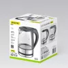 Maestro MR-062-BLACK hervidor eléctrico de cristal, 1630 W, 1,2 L