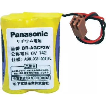 Pila Panasonic BRAGCF2W litio 6V 1800mAh — especificación para celda recargable/primaria