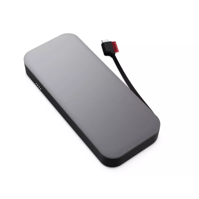 Batería externa para portátil Lenovo Go USB-C (20.000 mAh), ion-litio, negro-gris, USB Type-A y Type-C