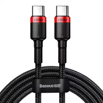 Baseus Cafule PD2.0 100W cable USB a Type-C de carga rápida (20V 5A) 2m rojo+negro