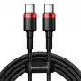 Baseus Cafule PD2.0 100W cable USB a Type-C de carga rápida (20V 5A) 2m rojo+negro