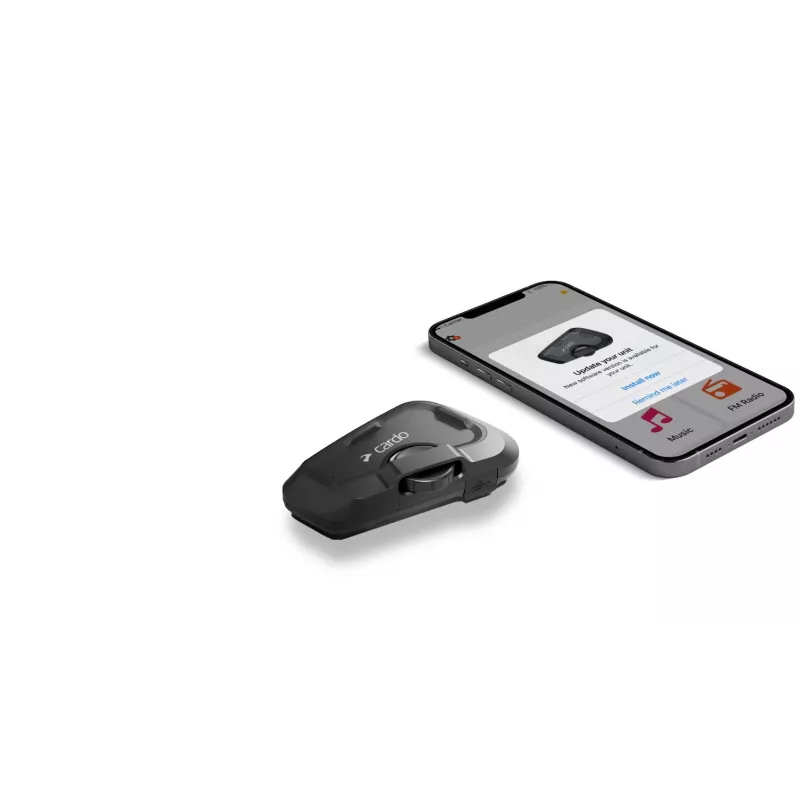Cardo Spirit HD Duo intercomunicador para moto 2 canales 600 m negro