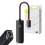 Adaptador de red Baseus Lite Series USB-C a RJ45 (negro)