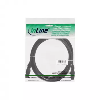 Cable FireWire 800 InLine 39902 1,8 m conector/conector negro