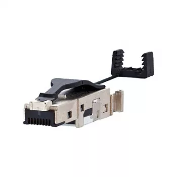 BTR E-DAT Industry IP20 Conector de campo Cat.6, apto para 10 GBit según IEEE 802.3an, conector RJ45 de 8 hilos para AWG 22 (1401405012-I)