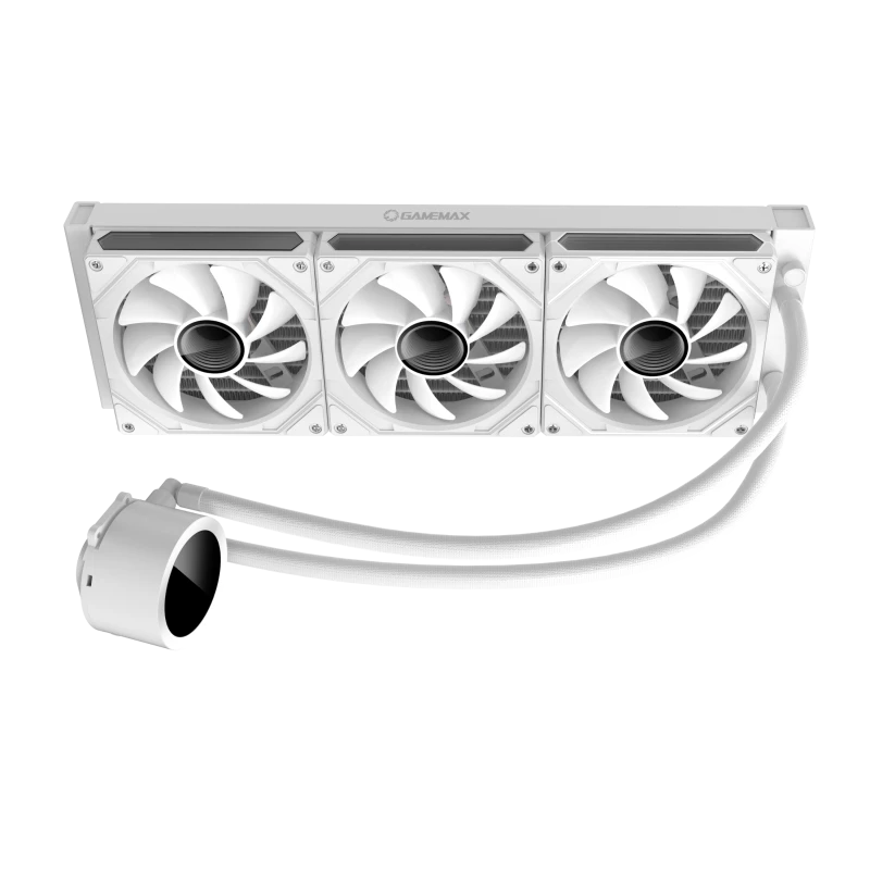 Gamemax | Refrigeración líquida para CPU | ICEBURG 360 DIGITAL | blanca