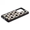 Funda protectora iKins para Samsung Galaxy S20 Ultra — estampado de pirámides, negro