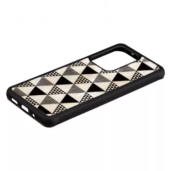 Funda protectora iKins para Samsung Galaxy S20 Ultra — estampado de pirámides, negro
