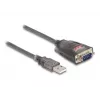 Adaptador de cable DeLOCK 61400 USB A RS-232 negro