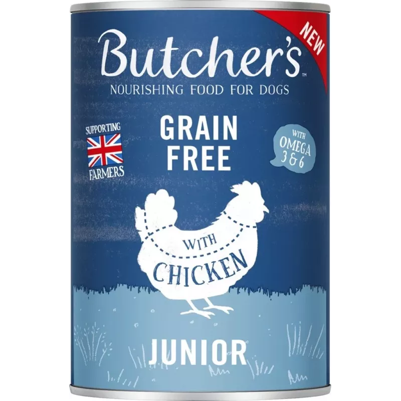 BUTCHER'S Original Junior Mega-Pack-Mix – comida húmeda para perros – 6 x 400 g